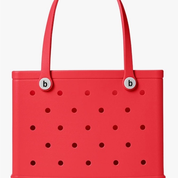 BOGG BAG - Medium Tote Bag (Off to the Races, Red, White Buttons) - Picture 4 of 7